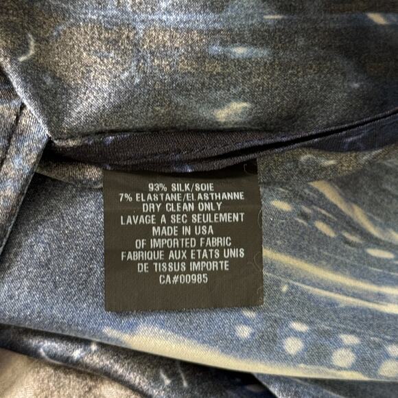 Zero + Maria Cornejo Dress Womens 4 Sheath Sleeveless Silk Abstract Modern Artsy - Picture 8 of 11